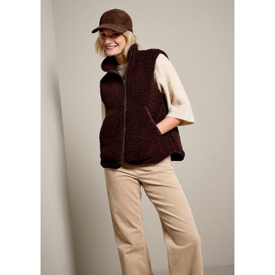 Gilet zippé effet sherpa LOLALIZA