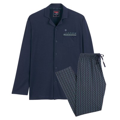 Cotton Long Sleeve Pyjamas with Shirt Collar DODO
