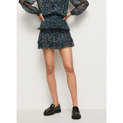 Jupe courte imprimé fleuri PEPE JEANS