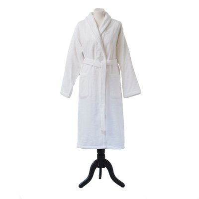 Peignoir de bain uni en coton, AQUA ESSIX