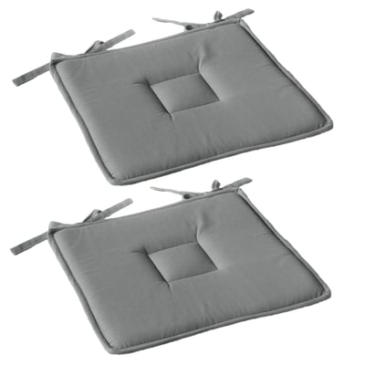 Lot de 2 galettes de chaise en coton PANAMA TOILINUX