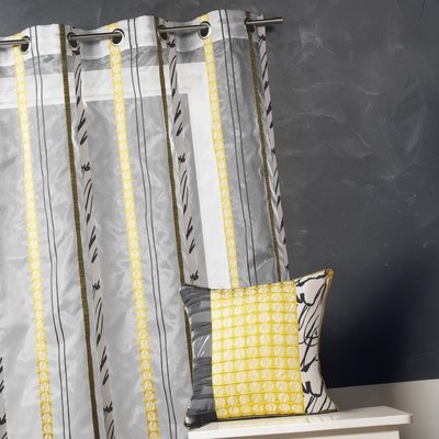 Voilage en organza à fines rayures zébrées HOME MAISON