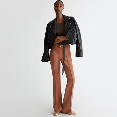 Veste cuir marron fonce femme La Redoute