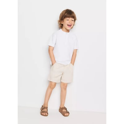 Bermuda droit en lin MANGO BABY