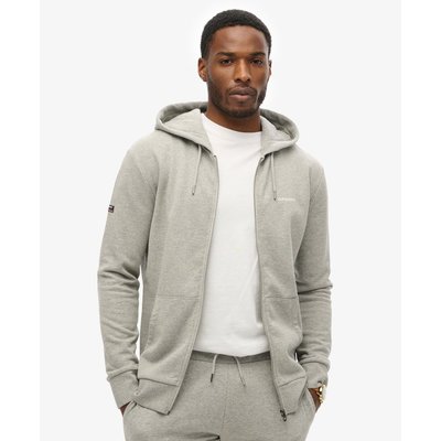 Sweat à capuche zippé uni SUPERDRY