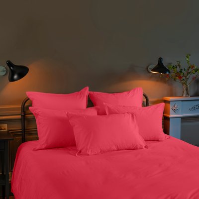 Housse de couette percale de coton NEO CARRE BLANC