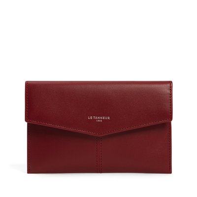 Pochette enveloppe moyen modèle en cuir lisse CHARLOTTE LE TANNEUR