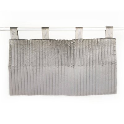 Tête de lit velours gris mastic - VELINA CAMIF