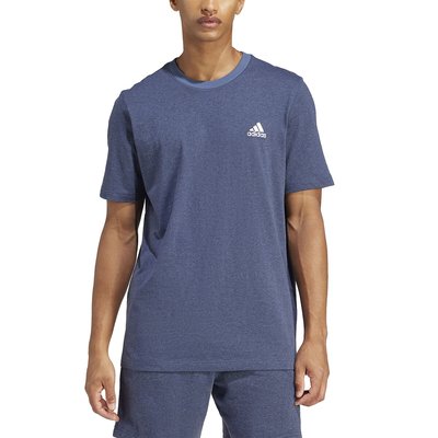 Small Logo Print T-Shirt with Short Sleeves ADIDAS SPORTSWEAR