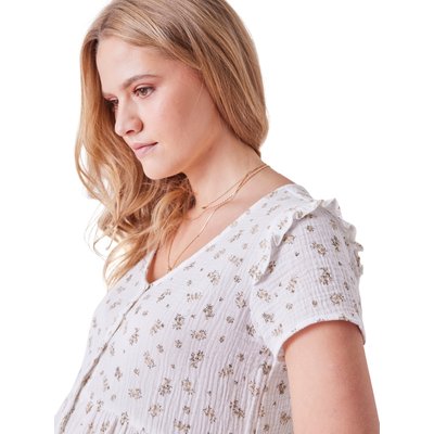 Robe de grossesse et d'allaitement gaze de coton VERTBAUDET