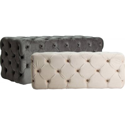 Banc en velours capitonné (lot de 2) Kalloni RECOLLECTION