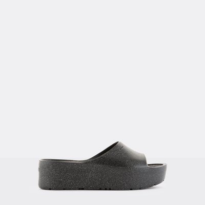 Mules à plateforme métallisées vegan FIORELLA LEMON JELLY