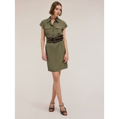 Robe CHEMISIER courte en tissu fluide MOTIVI