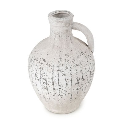 28cm Rustic Stone Bottle Vase with Handle SO'HOME