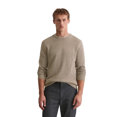 Pull-over regular en piqué de coton bio MARC O'POLO