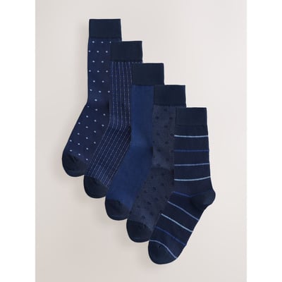 Chaussettes habillées à motif, 5 paires NEXT
