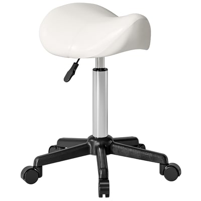 Tabouret de salon Polyuréthane Blanc HOMCOM