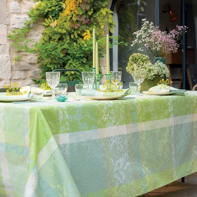 Nappe pur coton enduit imperméable MILLE DENTELLES GARNIER-THIEBAUT