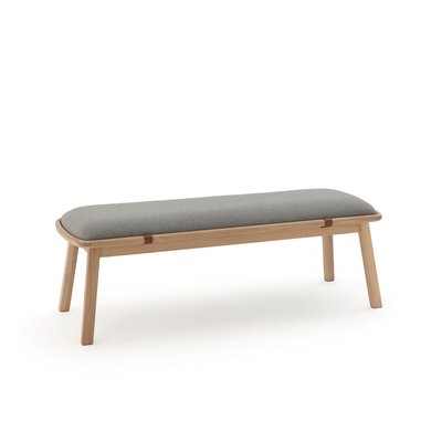 Banc d'entrée chêne massif Leather LA REDOUTE INTERIEURS