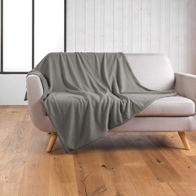 Plaid bouclette unie Wooly DOUCEUR D'INTÉRIEUR