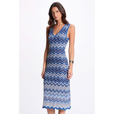 Robe tricot midi imprimée MORGAN