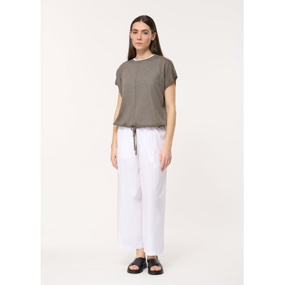 Pull vert oversize manches courtes HUMILITY