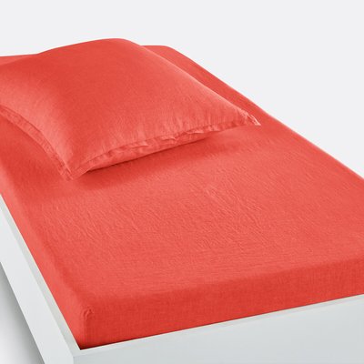 Kinder-Fixleintuch, gewaschenes Leinen, Steg 30 cm, Linot LA REDOUTE INTERIEURS