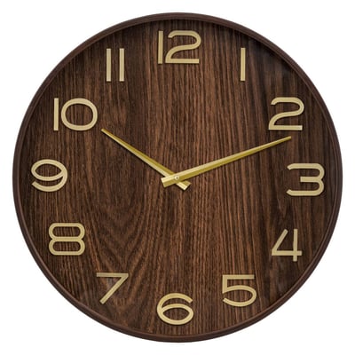 Horloge murale en bois chiffres 3D IVANA ATMOSPHERA