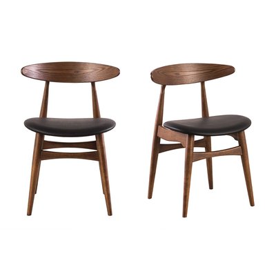 Chaises scandinaves en bois (lot de 2) WALFORD MILIBOO