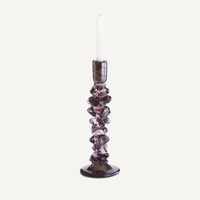 Bougeoir en verre soufflé bouche, H35 cm, Qimera AM.PM