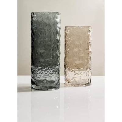 Vase 100 % cristal à relief MANGO HOME