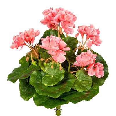 Piquet de géranium artificiel Anti-Uv H 24 cm ARTIFICIELLES