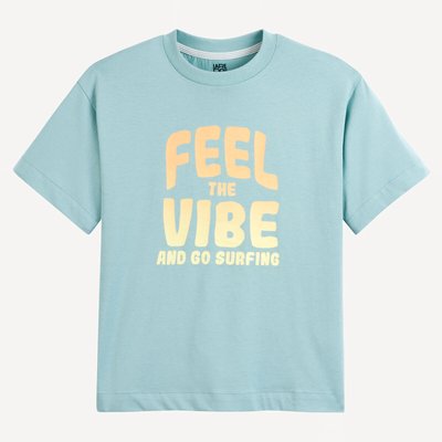 T-shirt col rond oversize à message LA REDOUTE COLLECTIONS