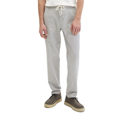 Pantalon modèle Morot Jogger tapered en mélange de coton et de lin bio MARC O'POLO