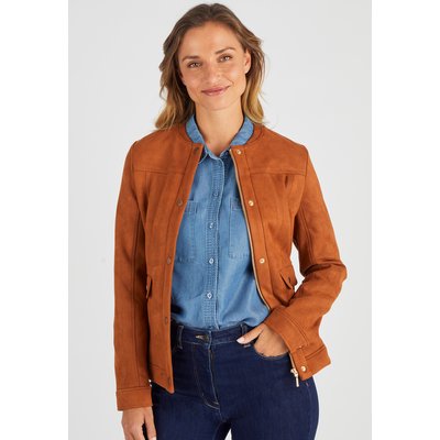 Veste biker suedine La Redoute