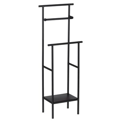 Porte serviette sur pied en métal noir 20.8x13x61.5cm WADIGA