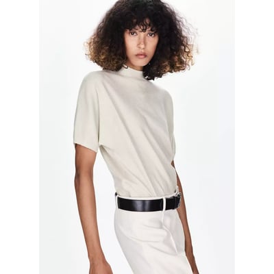Pull-over manches courtes MANGO