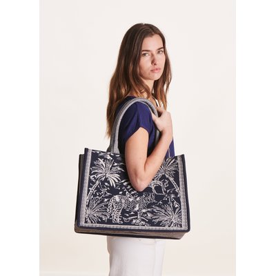 Sac cabas en jaquard LA FEE MARABOUTEE