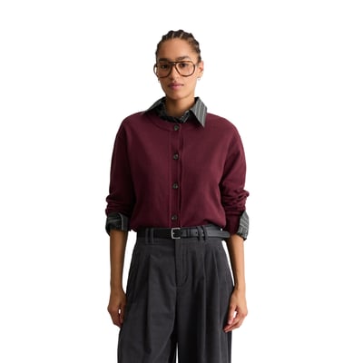 Cardigan coupe classique en Soft Cotton Stretch MARC O’POLO DENIM