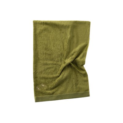 Drap de bain coton et viscose de bambou SILVALYS CARRE BLANC