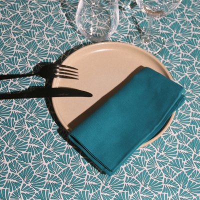 Nappe rectangulaire plastifiée 100% coton SUD ETOFFE