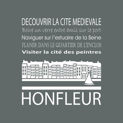 Tableau Mural Honfleur ILLUSTRATION CEANOTHE