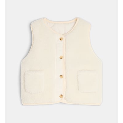 Veste sans manches toudou réversible façon sherpa CADET ROUSSELLE