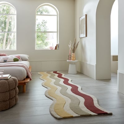 Tapis de couloir en laine festonné CASCADE FLAIR RUGS