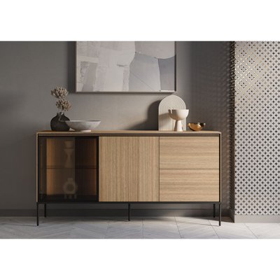 Buffet bas en panneaux de particules 2 portes 167 cm, VERONA BOBOCHIC