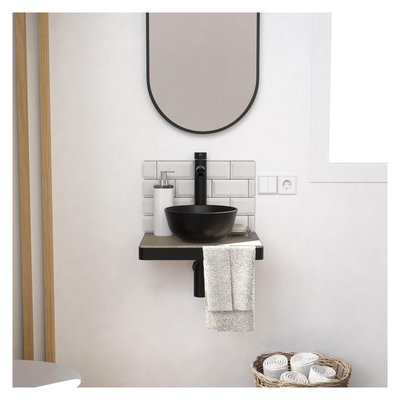 Lave-mains plan fin + vasque + miroir SOHO MOB IN