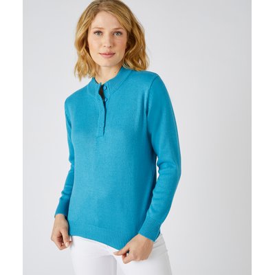 Pull col montant boutonné DAMART