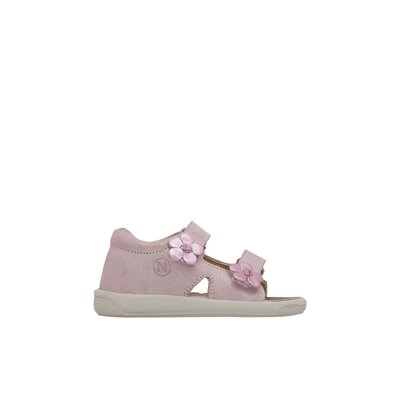 Sandales en suède pailleté avec fleurs appliquées AUGUST 2 NATURINO