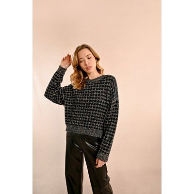 Pull à grosse maille et fils métallisés MOLLY BRACKEN