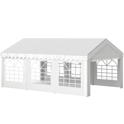 Tente de fête PE Blanc OUTSUNNY